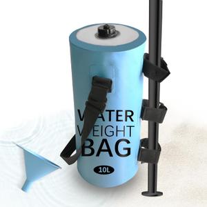 Sandbags or Water Weight Bag Updated(10Lx1PCS)with Silicone Funnel,500D PVC Waterproof and Sealed Ports to Prevent Water Ingress/Leakage for Above Ground/in-Ground Pool Steps or Canopy Weights (Blue)