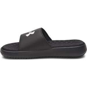 Under Armour Ignite Pro 8 Fixed Band Slides, 10 (Black)