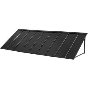 VEVOR Fixed Metal Awning 104 x 36 in, Window Awning Door Canopy, Stable Triangle Steel Frame Awnings for Doors Exterior Rain, Snow & Sunlight Protection for Door Entrance, Windows, Porches, Balconies