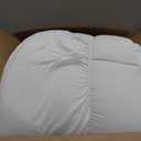 King Size Mattress Topper for Back Pain, Cooling Extra Thick Mattress Pad Cover with 8-21 inch Deep Pocket, Plush Pillow Top Mattress Topper Overfilled with Down Alternative, King Size, White