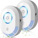 Plug in Air Ionizers 60 Million Negative Ions Out Put, 2 in 1 Ozone Odor Eliminator and Air Ionizers for Home, Kitchen, Bedroom, Office, Mini Air Cleaner for Dust, Smoke, Pets, 2 Pack