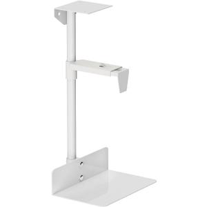 Under Desk and Wall Computer Mount, CPU Tower Holder Under Desk Mount Height & Width Adjustable, Computer Case Stand Holder Holds 46 lbs, 360 Swivel PC Mount, Under Desk CPU Holder Mount, White