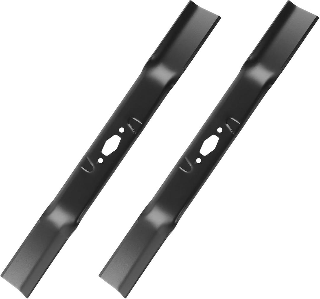 HQPASFY Low Lift Mower Blade 742-05510-L Compatible with Cub Cadet MTD, XT1-LT46 ZT1-46 Craftsman 46-Inch Deck Mower Blades. Part Numbers 490-110-C199, 490-110-Y199 (2 Pack)