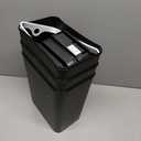 Can Garbage Can Touch Free Automatic Sensor Waste Bin Plastic Kitchen Can with Fingerprint-Resistant Lid for Home Kitchen, Set of 3 (Black)