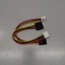 2Pcs 4 Pin to SATA Female Hard Drive Power Adapter Cable Compatible with Hikvision Video Recorder 20cm