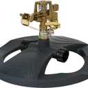 Melnor 9538 Deluxe Pulsating Sprinkler with Weighted Base, Basic, Black