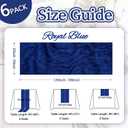 6 Pack Royal Blue Table Runner 10ft Boho Gauze Fabric Cheese Cloth Table Runner 35 x 120 Inch Rustic Sheer Runner for Holiday Baby Shower Home Dcor Party Wedding Decoration