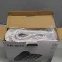 Big Button Phone for Elderly, JeKaVis J-P02 Amplified Phones for Hearing Impaired Aid Home Corded Phone Landline for Seniors Phone for Hard of Hearing House Phone, White