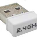 FOPETT USB Receiver, 2.4 GHz Wireless Technology, USB Plug Use for FOPETT 104 Keys Wireless Mouse and Keyboard Sets - White