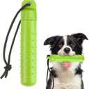 BINGPET Dog Float Bumper Toy,9.3 Inch Detachable Treat Dispensing Puzzle Toys,Training Dummy Retrieving Bumpers Summer Pool Toy Tug Game,Interactive Toys for Medium Large Dogs(Green)