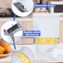 FireKylin 100 Pack Smell Proof Bags 6.3" x 9.4", Resealable Bags with Matte Window, Foil Pouch Stand Up Sealable Bags for PackagingWhite