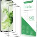 Pokolan 3 Pack Screen Protector for Samsung Galaxy S25 Plus 6.7 Inch, 9H Tempered Glass, Ultrasonic Fingerprint Unlock, Case Friendly Tempered Glass Screen Protector for Samsung Galaxy S25 Plus (Clear)