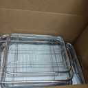 Air Fryer Basket for Oven, 3 Set Oven Air Fryer Basket and Tray Set with 90 PCS Parchment Papers, THORSES Thickened NonStick Stainless Steel Air Fryer Pan and Crisper Tray-Extra Large & Large & Medium