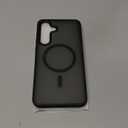 SUPFINE Magnetic for Samsung Galaxy S25 FE Case with Screen Protector,(Compatible with MagSafe)(Military Grade Drop Protection) Slim Translucent Shockproof Phone Case,Black