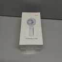 2 x Portable Handheld Misting Fan, 4000mAh USB Rechargeable Personal Mister Foldable Fan Battery Operated Spray Water Mist Fan Makeup Small Face Steamer for Travel Outdoors Office pink