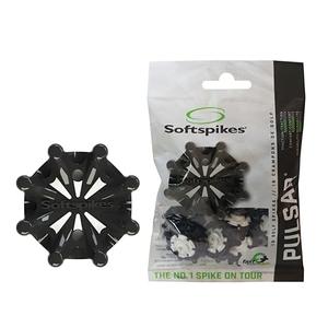 Softspikes Pulsar Golf Cleats Fast Twist 3.0 - 18 Count Clamshell , Black