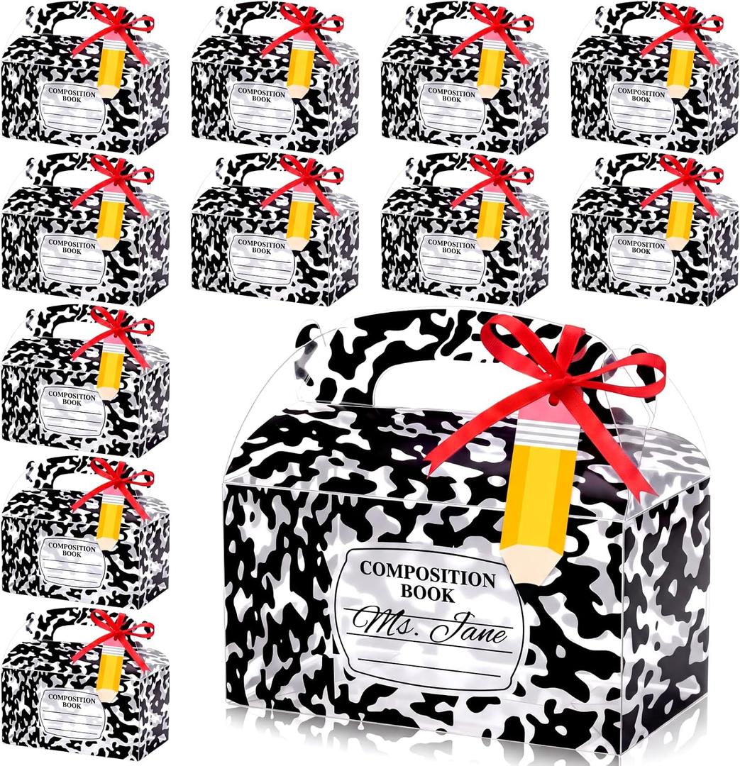 2 x Honoson 24 Set Plastic Back to School Gift Boxes Teacher Appreciation Bags, 1 Count