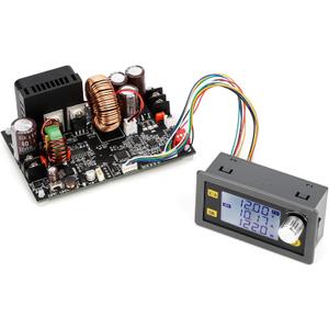 DROK CNC DC Buck Converter with Meter, 6-70V to 0-60V 20A 1200W, DC 5V 9V 12V 24V 36V 48V 60V Fixed Output Voltage, Adjustable Power Supply Voltage Regulator Step Down Module
