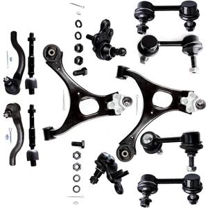 ECCPP 12Pcs 2 Lower Control Arms 2 Lower Ball Joints 2 Inner 2 Outer Tie Rod Ends 2 Front 2 Rear Sway Bar End Links 2006 2007 2008 2009 2010 2011 for Honda Civic Suspension Kit