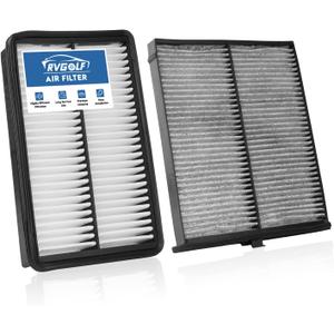 Engine+Cabin Air Filters Fit for 2013-2023 Mazda CX-5(2.0L/2.5L), 2014-2018 Mazda 3 (2.0L/2.5L), 2014-2020 Mazda 6 (2.5L) Engine Air Filter Replacement Air Filter Accessories# CF11811 CA11259