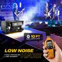 Moka Water-Based Hazer 1200W Silent Professional Haze Machine with DMX, Remote Control, Timer & Flight Case for DJ, Stage, Theater, Nightclub, Wedding, Church, Concert & Live Events (Hazer)