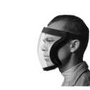Super Protective Face Shield,Anti Fog Mask,Adult Clear Face Shield,Plastic Face Mask (Black）