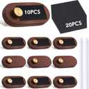 Qunclay Set of 10 Price Signs for Vendors Wooden Price Display Signs with Price Tag Paper and Pens Retail Display Price Tag Stands Food Name Tag Signs for Cafes, Shops, Boutiques (Brown)