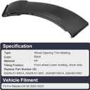 Front Lower Wheel Opening Molding Panel Bumper Fender Flare Molding Cover Plastic Trim Black fit for Mazda CX-30 2020 2021 2022 2023 2024 2025