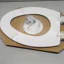 Bemis 1500EC 390 Lift-Off Wood Elongated Toilet Seat, Cotton White (Pack of 1)