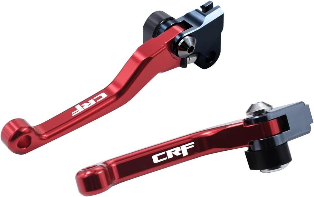 New CNC Motorcycle Billet Foldable Pivot Clutch Brake Lever Handle For CR125R CR 125 R 04-07 CRF250R CRF 250 R CRF450R 04-06 CRF250X 04-17 CRF450X 05-17 Dirt Bike pit bike