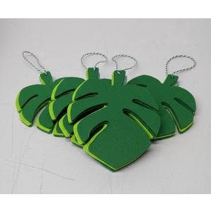 Felt Garland 8 Ft Leaves With Cord Decoration For Hawaiian or Tropical Party 6 Packs