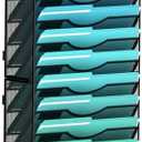 Gawerk 9-Tier Wall File Organizer Hanging Wall File Holder Wall Mount Paper Folder Organize, Mesh Magazine Document Mail Organizer Wall Organizer for Office School Home, Black
