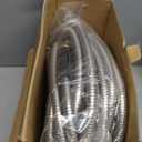 100 FT Metal Garden Hose, Stainless Steel Water Hose, Kink-Free Lightweight Heavy Duty Garden Hose with Brass Fittings & Nozzle, Flexible Non-Expandable Hose