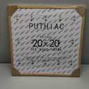 puthiac 20x20 Oak Wood Picture Frames -20"x20" Poster Frames for Wall, 20x20 Picture Frames for Wall, 20 x 20 Picture Frame, 20 x 20 Frame(1 Pack, Beige)