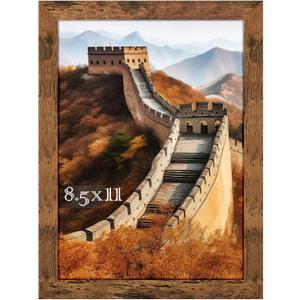 Picrit 8.5 x 11 Picture Frame, Photo Frame for Wall Mounting Display, Brown