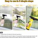 Rechargeable Window Vac, Electric Window Vacuum Squeegee, with 11 in. and 6.7 in. Squeegee Blades, Cordless Window Vacuum Cleaner Set for Cleaning Windows, Shower Doors, Mirrors, Tiles