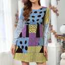 Long Sleeve Halloween Dress for Women Pring Swing Funny Cute Costume (S)