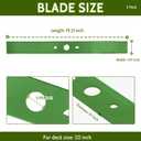2 Pack Replacement Lawn Mower Blade Compatible with Ryobi RY40180, RY40190, RY401110, RY401120, RY40LM30 20 Inch 40V Brushless Mowers, Replaces AC04020