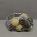 Liliful 15 Pcs Velvet Christmas Balls Bulk Flocked Christmas Tree Ball Ornaments Plastic Xmas Decorative Hanging Ornaments(Brown, Green, Beige,3.15 Inch)