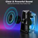 SOULION C30 Bluetooth Computer Speakers, USB Powered & 3.5 mm AUX PC Speakers with Easy-Control Pod, Gaming Speakers with Pulsing & LED Flame Lights for Monitor Laotop Desktop, Black