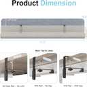 3 x 47.2" Under Desk Cable Management Tray, No Drill Cable Organizer for Table | Clamp/Screw Mount Felt Cord Organizer, Hidden Cord & Wire Management, Standing Desk Cable Tray Under Desk for Office, Home