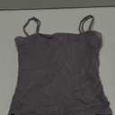 QINSEN Women's Spaghetti Strap Tank Tops Adjustable Cute Camisole Going Out Crop Tops Summer Clothes Dark Grey XS