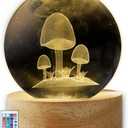 Mushroom Dcor Night Lamp Gifts, Small Mushrooms Desk Light Decor for Women Teens Kids Girls Bedroom (16 Color, Remote Control)