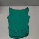 ForeFair Women Backless Ruched Tank Tops Sleeveless Square Neck Going Out Top Strappy Tight Slim Fit Cute Crop Top XS