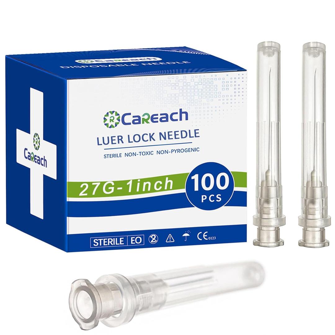 100pcs 27Gauge 1 inch Needles for Lab Accessories, Measuring and Refilling Inks