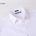 Alex Vando Mens Dress Shirt Easy Care Slim Fit Long Sleeve Cotton Stretch Button Down Shirt (White, XXL)