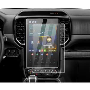 Karltys [Upgrade 2 Pack Screen Protector for 2024 2025 2026 Ford Ranger (XLT Optional/LARIAT/Raptor) 12-Inch [No Glare & Fingerprint] for Touchscreen Navigation Protective Film Tempered Glass