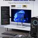 HDMI to VGA Adapter Cable 6FT [Metal Case, Nylon Cable] 1080P@60Hz HDMI Male to VGA Male Uni-Directional Braided Cord for Computer, Laptop, Monitor, Roku, Xbox, Graphics Card More