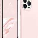 AOTESIER Magnetic for iPhone 13 Pro Max Phone Case, [Compatible with MagSafe][Military Shockproof Protection] Silicone Case with Soft Anti-Scratch Microfiber Lining, 6.7 inch, Chalk Pink