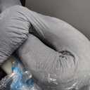 Momcozy Pregnancy Pillow for Sleeping, Dreamlign U Pro Maternity Pillow with Adjustable Leg Pillow, Removable Cover - Support for Back, Hip, Belly, Legs for Pregnant Women, 50-72 Inch Full Body Pillow (Grey)